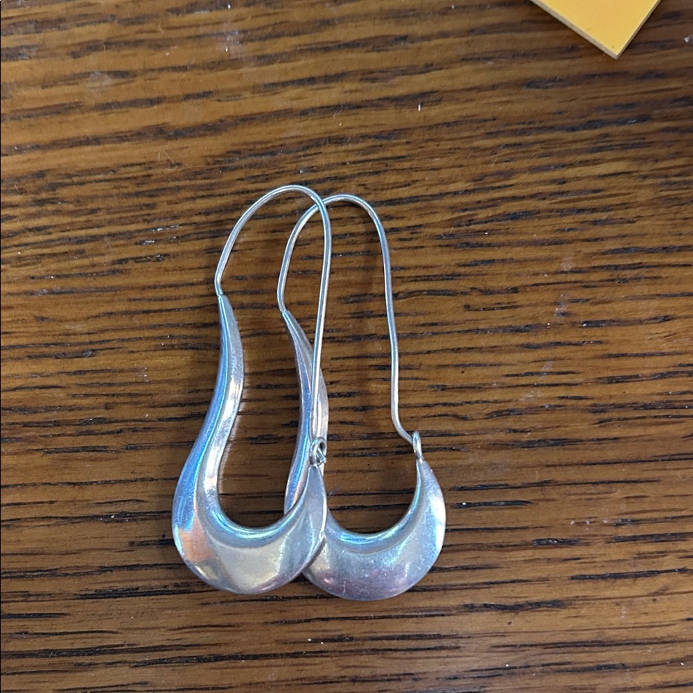 Genuine Silver Teardrop Earrings